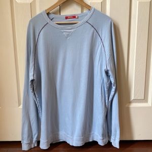 Agave men’s light blue long sleeve slub T-shirt.  Size L